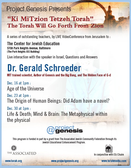 Video Conference Flier, Dr. Schroeder. Click to Enlarge